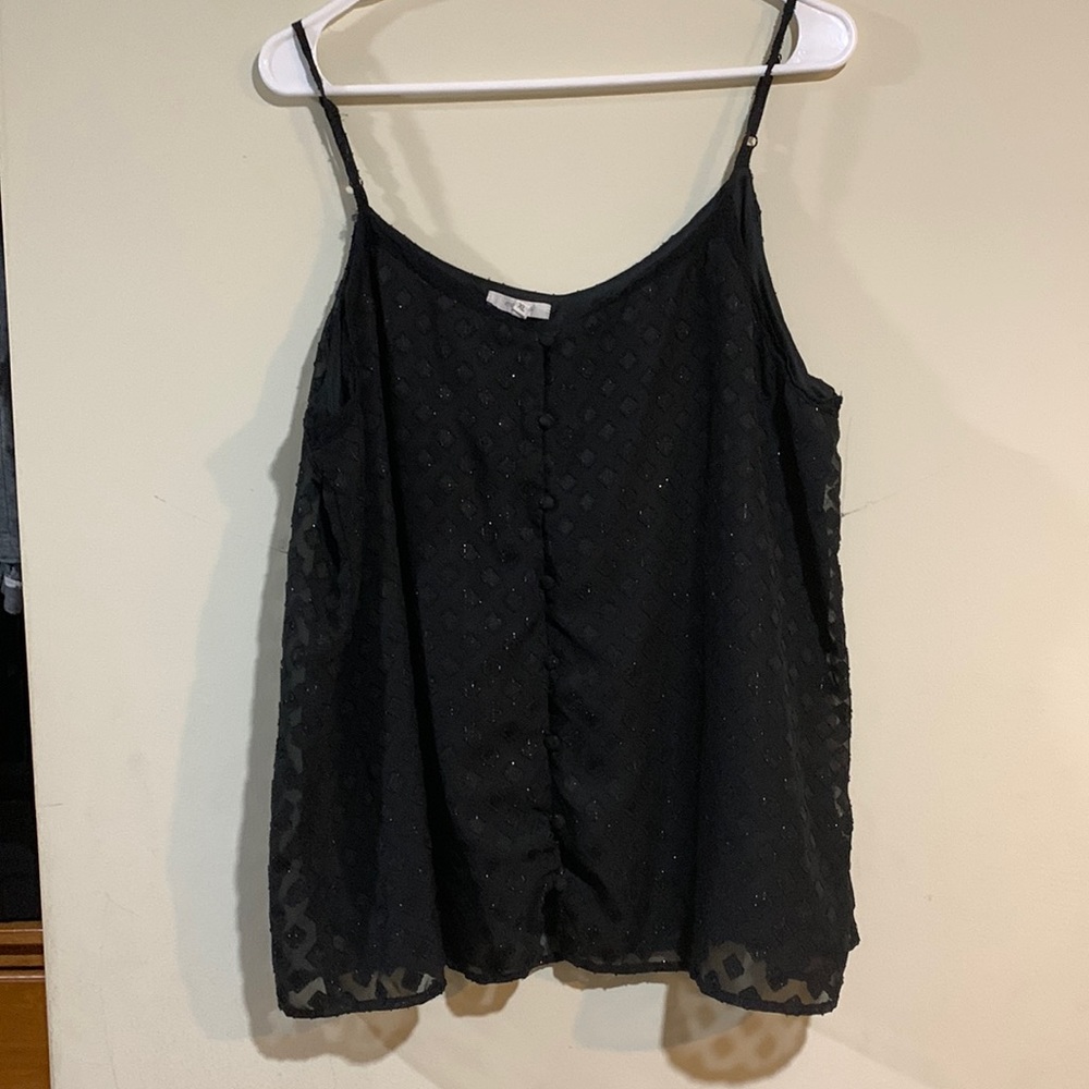 Black tank top
